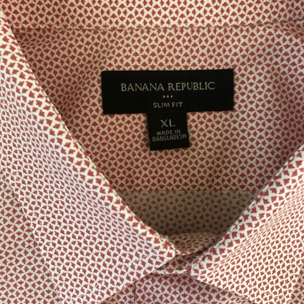 Banana Republic : Slim Fit, Short Sleeve, XLarge